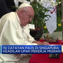 Video: Di Singapura, Paus Ingatkan Keadilan Upah Pekerja Migran
