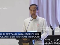 Video: Hari Pertama Ngantor di IKN, Jokowi Beri Arahan TNI Polri