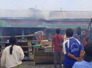 Kios di Terminal Ngadirojo Wonogiri Terbakar