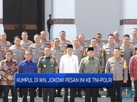 Kumpul di IKN, Jokowi Pesan Ini ke TNI-Polri