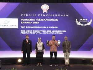 Perdana! Sarana Jaya Raih Penghargaan di TOP GRC Awards 2024