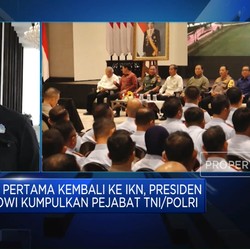 Video: Kembali ke IKN, Presiden Jokowi Kumpulkan Pejabat TNI/Polri
