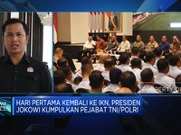 Video: Kembali ke IKN, Presiden Jokowi Kumpulkan Pejabat TNI/Polri