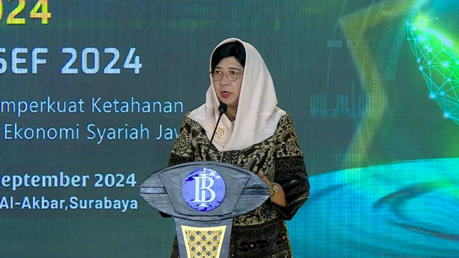 Deput Gubernur Senior Bank Indonesia, Destry Damayanti dalam Festival Ekonomi Syariah Jawa 2024. (Tangkapan Layar Youtube Bank Indonesia)