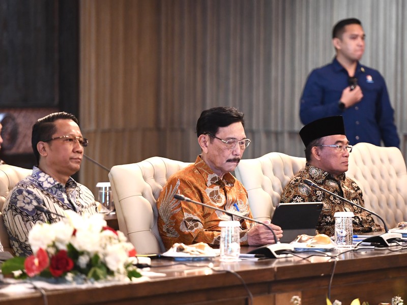 Presiden Joko Widodo kembali menggelar Sidang Kabinet Paripurna (SKP) di Ruang Sidang Kabinet, Istana Garuda, Ibu Kota Nusantara (IKN), pada Jumat, (13/9/2024). (Dok. Biro Pers Sekretariat Presiden)