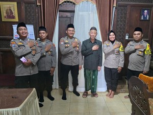 Binmas Polres Pasuruan Silaturahmi ke Ponpes Jelang Pilkada