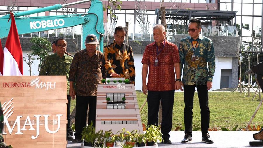 Groundbreaking Nusantara Mall oleh Presiden Joko Widodo. (Istimewa)