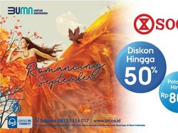 September Ceria! Berbelanja di SOGO Lebih Hemat Pakai Kartu BRI September Ceria! Berbelanja di SOGO Lebih Hemat Pakai Kartu BRI