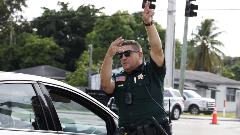 Suasana calon Presiden (capres) Amerika Serikat (AS) Donald Trump kembali menghadapi percobaan pembunuhan. Hal ini diungkap oleh FBI, Minggu waktu setempat. (AP/Terry Renna)