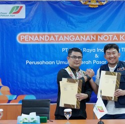 Dorong Digitalisasi, Bank Raya Gandeng Perumda Pasar Pakuan Jaya