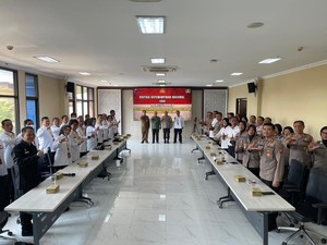 Pusdikmin Lemdiklat Polri Visitasi Kepemimpinan Nasional di Polresta Sidoarjo