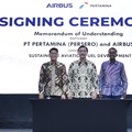 Pertamina & Airbus Jajaki Kerja Sama Pengembangan SAF di RI