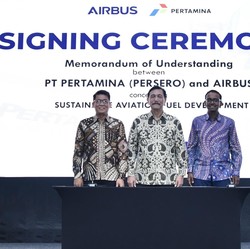 Pertamina & Airbus Jajaki Kerja Sama Pengembangan SAF di RI