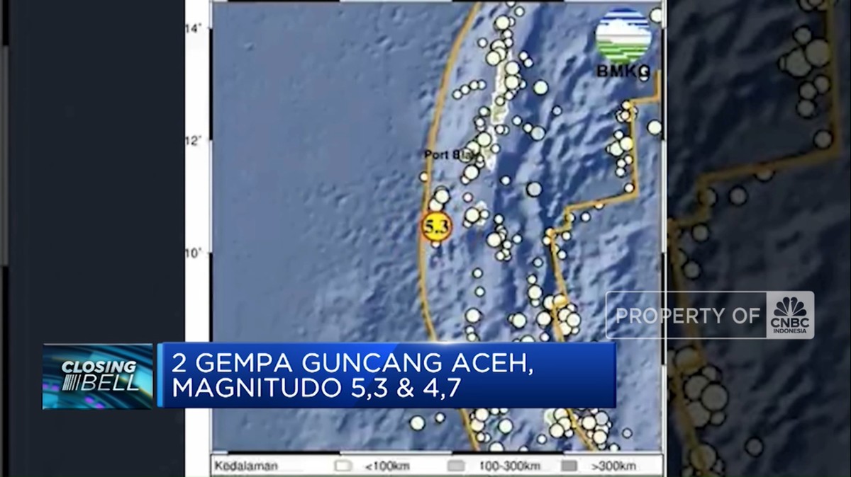Video: 2 Gempa Guncang Aceh, Magnitudo 5,3 dan 4,7
