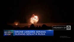 Video: Drone Ukraina Serang Gudang Senjata Rusia