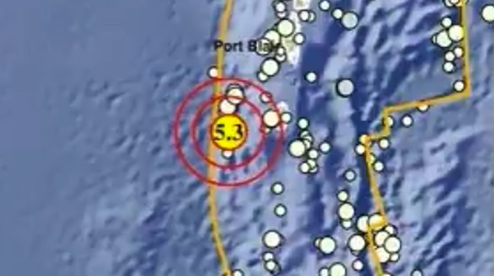 Gempa bumi mengguncang KOTA-SABANG-ACEH dengan magnitudo 5.3 pada Kamis, (19/9/2024). (X @infoBMKG)