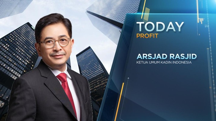 Ketua Umum Kadin Indonesia 2021-2026, Arsjad Rasjid dalam program CNBC Indonesia Profit. (CNBC Indonesia TV)
