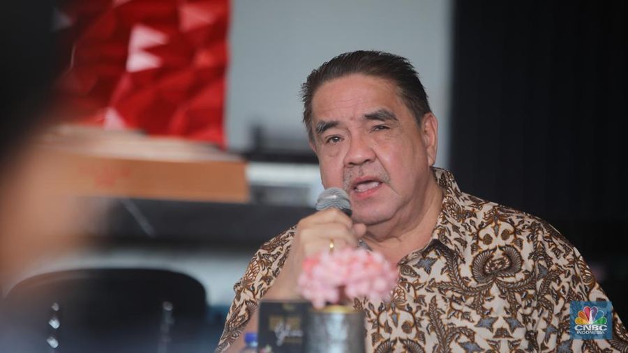 Ketua UmumGAPPRI, Henry Najoan dalam acara CNBC Indonesia Coffee Morning Tembakau di Jakarta, Kamis (19/9/2024). (CNBC Indonesia/Faisal Rahman)