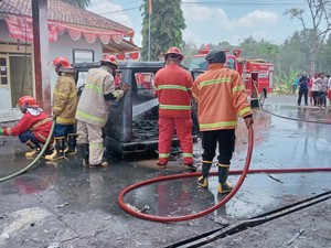 Operasional SPBU Somagede Banyumas Lokasi Kebakaran Mobil Disetop Sementara