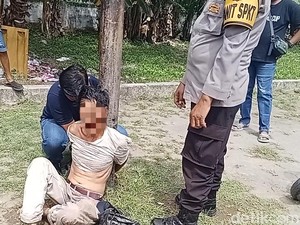 Yono Warga Palembang Diamuk Massa Diduga Usai Curi HP di Masjid