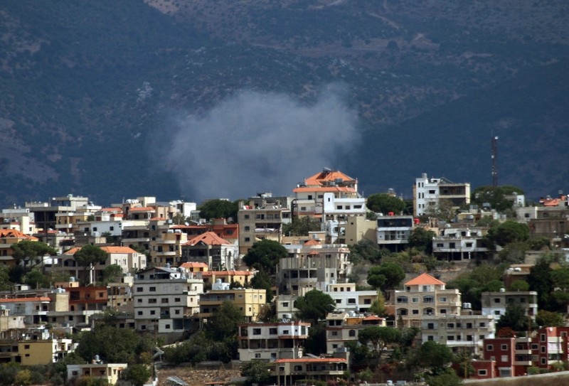 Israel Palestinians Lebanon Israeli Iron Dome air defense system fires to intercept a rocket fired from Lebanon, in northern Israel, Friday, Sept. 20, 2024. (AP Photo/Leo Correa)