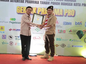 Tanam 20 Ribu Mangga Serentak, Gerakan Pramuka di Probolinggo Sabet MURI