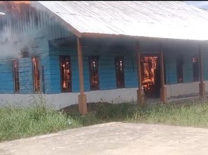 Gedung SMK di Dogiyai Dibakar Ortu Siswa gegara Guru Tak Lagi Mengajar