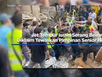 Video: Israel Bombardir Beirut, Diklaim Tewaskan Pimpinan Hizbullah