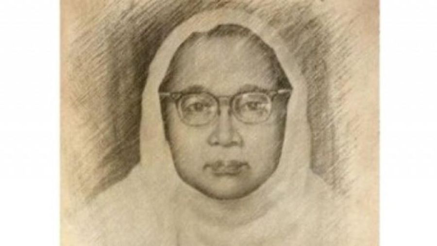 Lukisan Nyai Khoiriyah Hasyim. (Dok: Tebuireng)