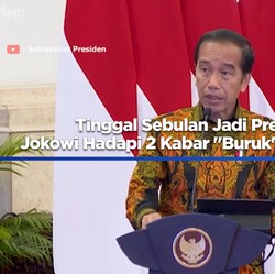 Video: Tinggal Sebulan Jadi Presiden, Jokowi Hadapi 2 Kabar 