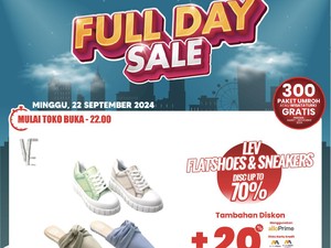 Aneka Sandal-Sepatu Murah Meriah di Transmart Full Day Sale, Ada yang Diskon Hingga 70%