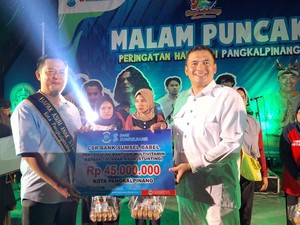 Turunkan Stunting, Bank Sumsel Babel Beri Multivitamin ke Pemkot Pangkalpinang