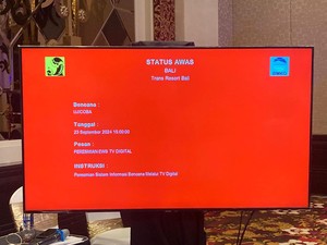 Resmi! Peringatan Bencana Bakal Tayang di Siaran TV Digital