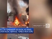 Video: Hizbullah Tembak 100 Rudal Ke Israel, Berhasil Tembus Iron Dome