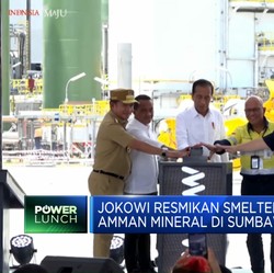 Video: Jokowi Resmikan Smelter Tembaga Amman Mineral di Sumbawa Barat