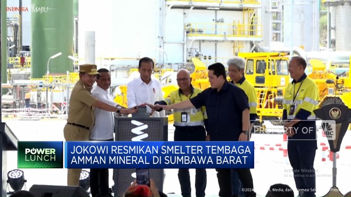 Jokowi Resmikan Smelter Tembaga Amman Mineral di Sumbawa Barat