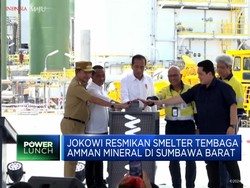 Video: Jokowi Resmikan Smelter Tembaga Amman Mineral di Sumbawa Barat