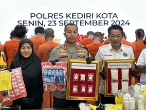 Hasil Operasi Tumpas Narkoba di Kota Kediri, 14 Tersangka Ditangkap