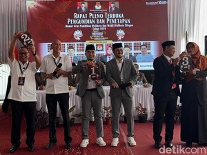 KPU Undi Nomor Urut 3 Paslon di Pilwakot Cilegon, Ini Hasilnya