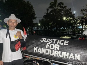 Pak Midun Gowes Malang-Jakarta demi Solidaritas Kanjuruhan Mampir ke Jogja