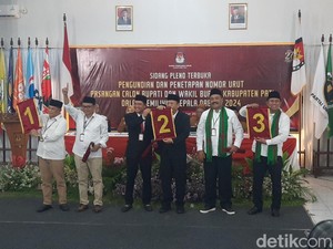 Nomor Urut Pilkada Pati; Sudewo-Chandra 1, Wahyu-Suharyono 2, Budi-Novi 3