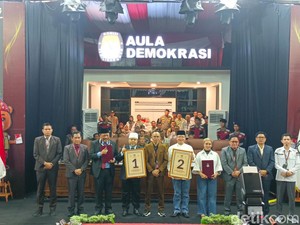 KPU Tetapkan Nomor Urut Pilgub Bengkulu: Helmi-Mian 1, Rohidin-Meriani 2