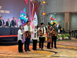 Nomor Urut Pilgub Jatim 2024: LUMAN 1, Khofifah-Emil 2, Risma-Gus Hans 3