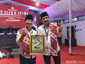 Calon Tunggal Pilbup Trenggalek Ipin-Syah Dapat Nomor Urut 2