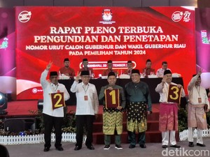 Ini Nomor Urut 3 Paslon Pilgub Riau