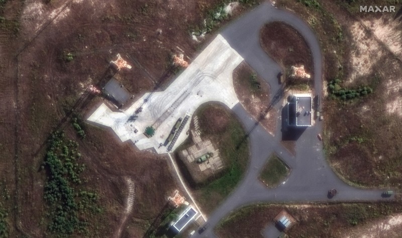 Rudal balistik antarbenua RS-28 Sarmat. (AFP/HANDOUT)
