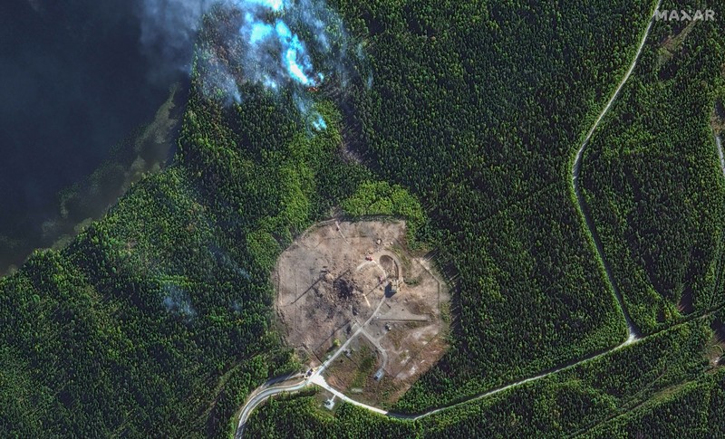 Rudal balistik antarbenua RS-28 Sarmat. (AFP/HANDOUT) Rudal balistik antarbenua RS-28 Sarmat. (AFP/HANDOUT)