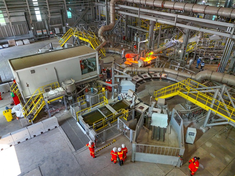 Smelter tembaga PT Freeport Indonesia di KEK JIIPE, Gresik, Jawa Timur. (Doc PT Freeport Indonesia)
