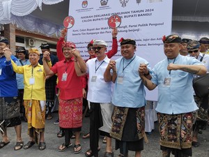 Sah, Tiga Paslon Bertarung di Pilbup Bangli 2024