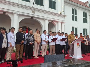 3 Cagub-Cawagub Jakarta Bacakan Deklarasi Kampanye Damai, Ini Isinya